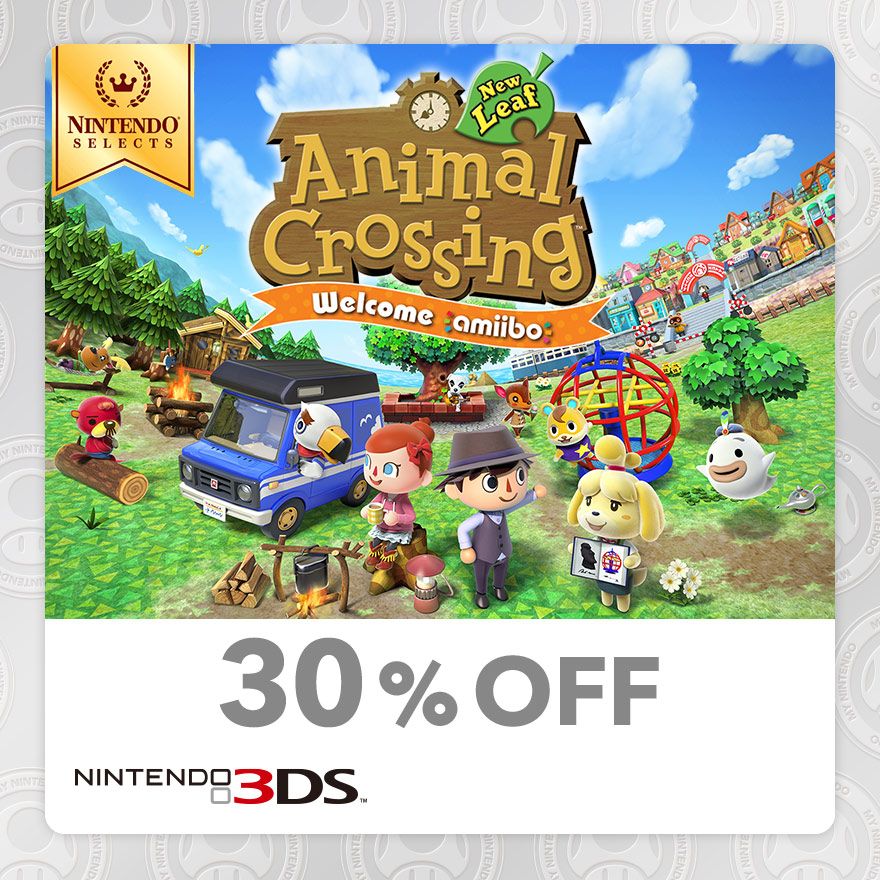30% Discount on Animal Crossing: New Leaf—Welcome amiibo (Nintendo 3DS) |  Rewards | My Nintendo