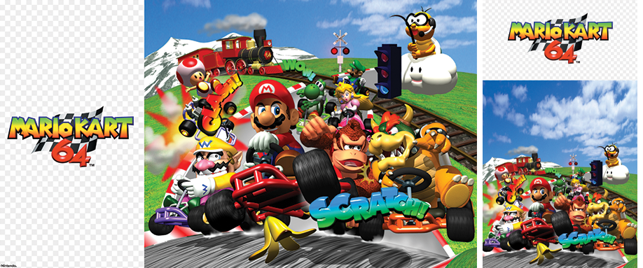 Play Nintendo 64 Mario Kart 64 (USA) Online in your browser 