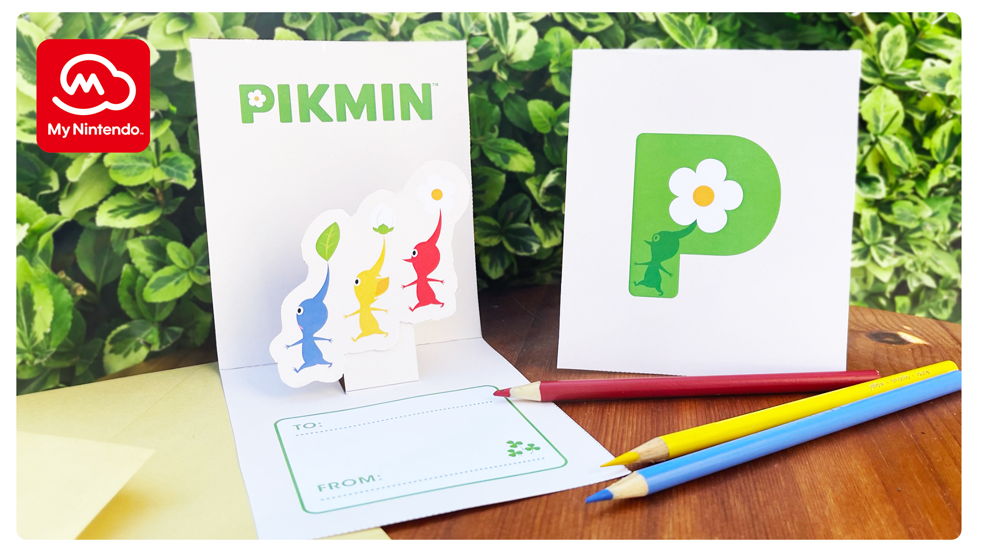 Pikmin Pop-up card