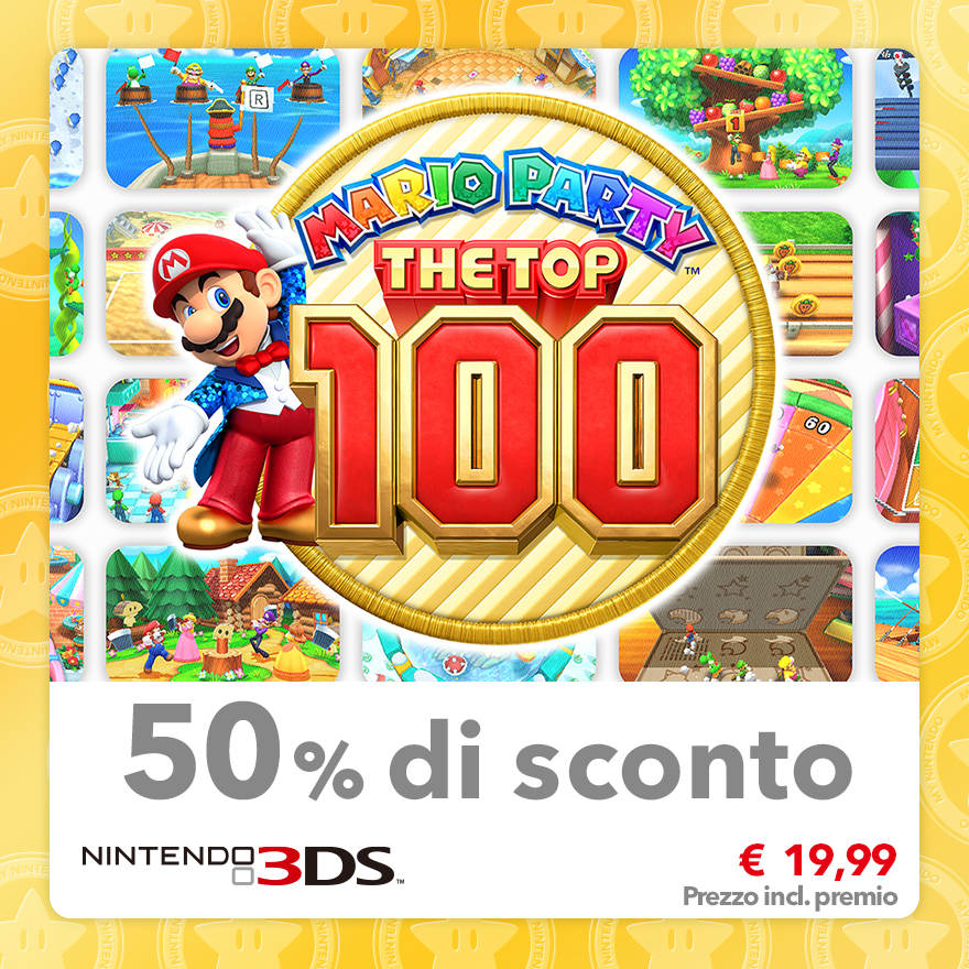 Sconto del 50% su Mario Party: The Top 100