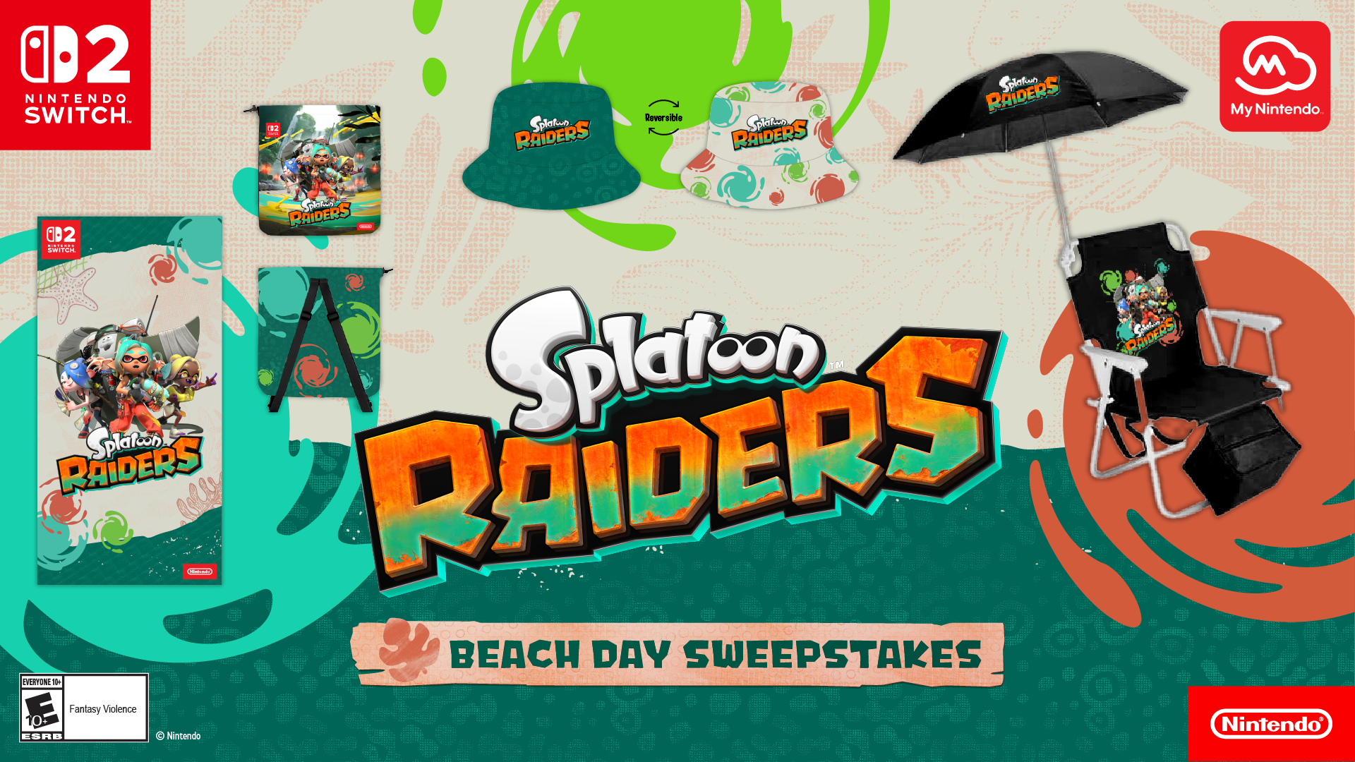 My Nintendo Splatoon Raiders Beach Day Sweepstakes