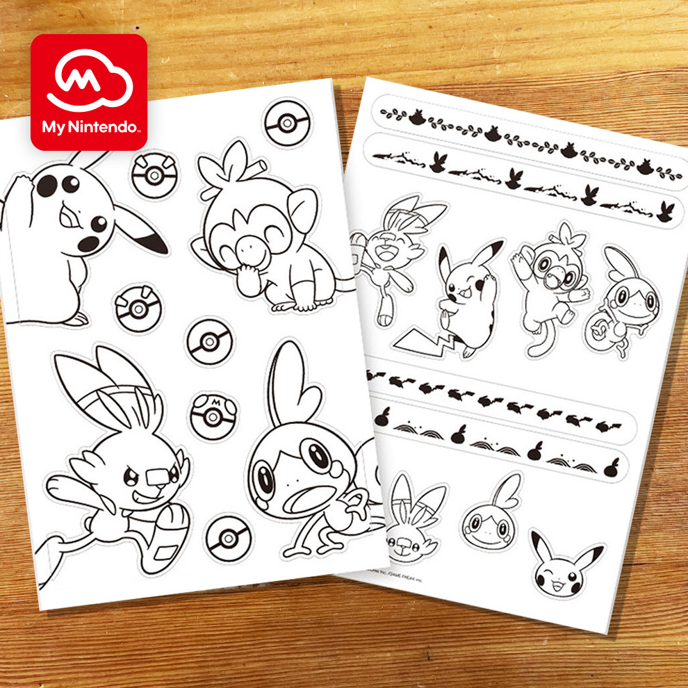 Pokémon Sword and Pokémon Shield Sticker Set | Rewards | My Nintendo