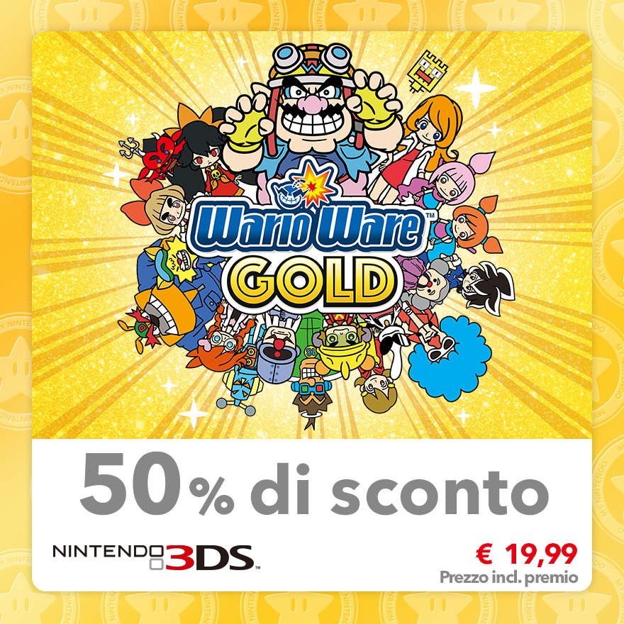 Sconto del 50% su WarioWare Gold