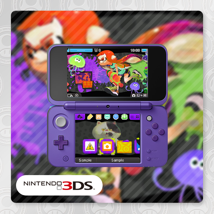 Nintendo 3ds Theme Splatoon Fresh Squid Rewards My Nintendo