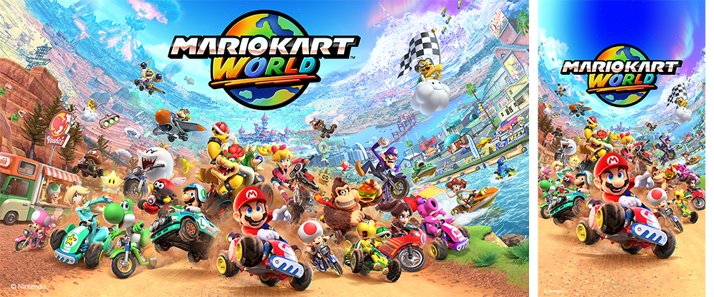 a special Mario Kart World wallpaper!
