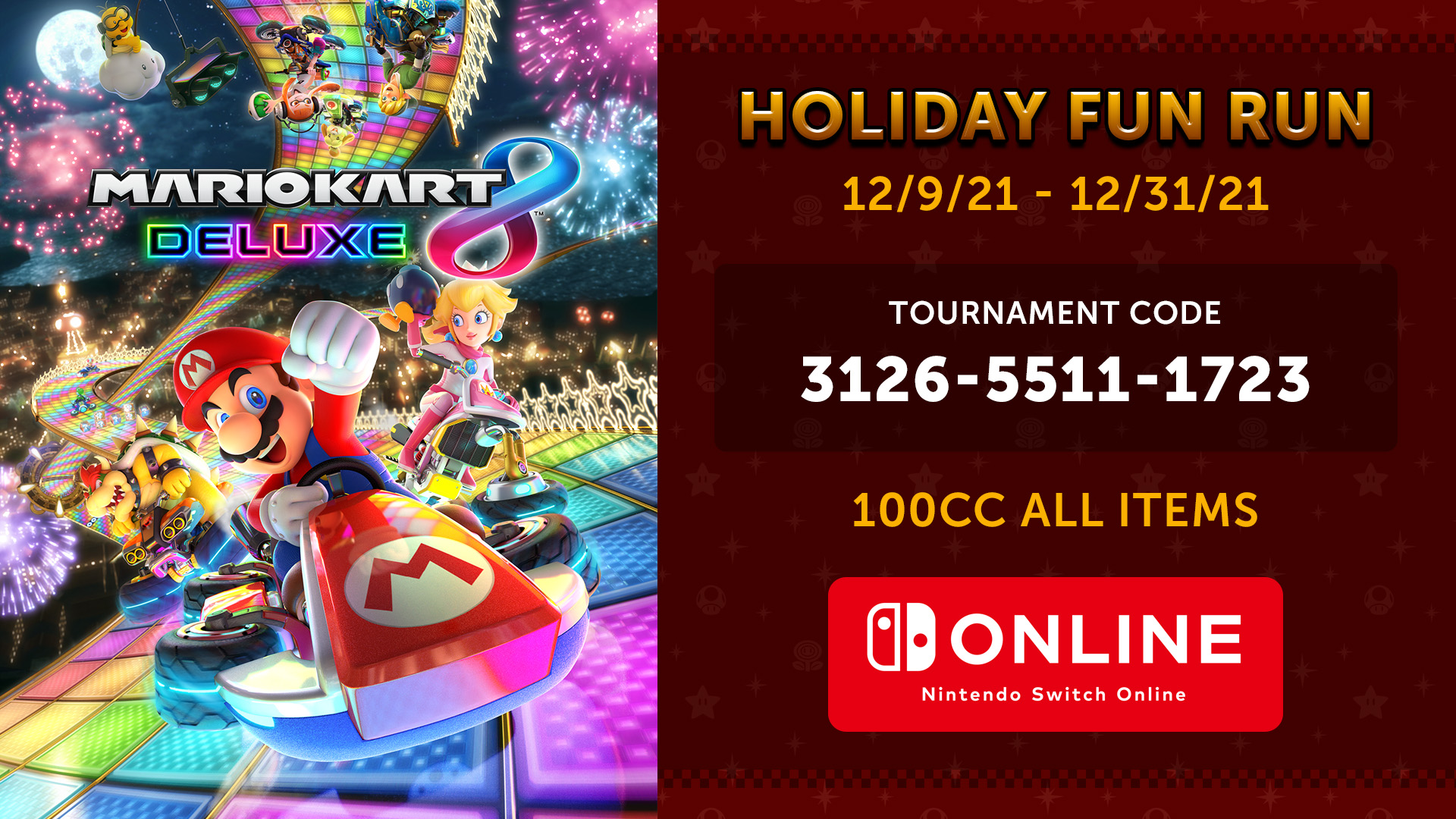 Free mario kart hot sale 8 deluxe code