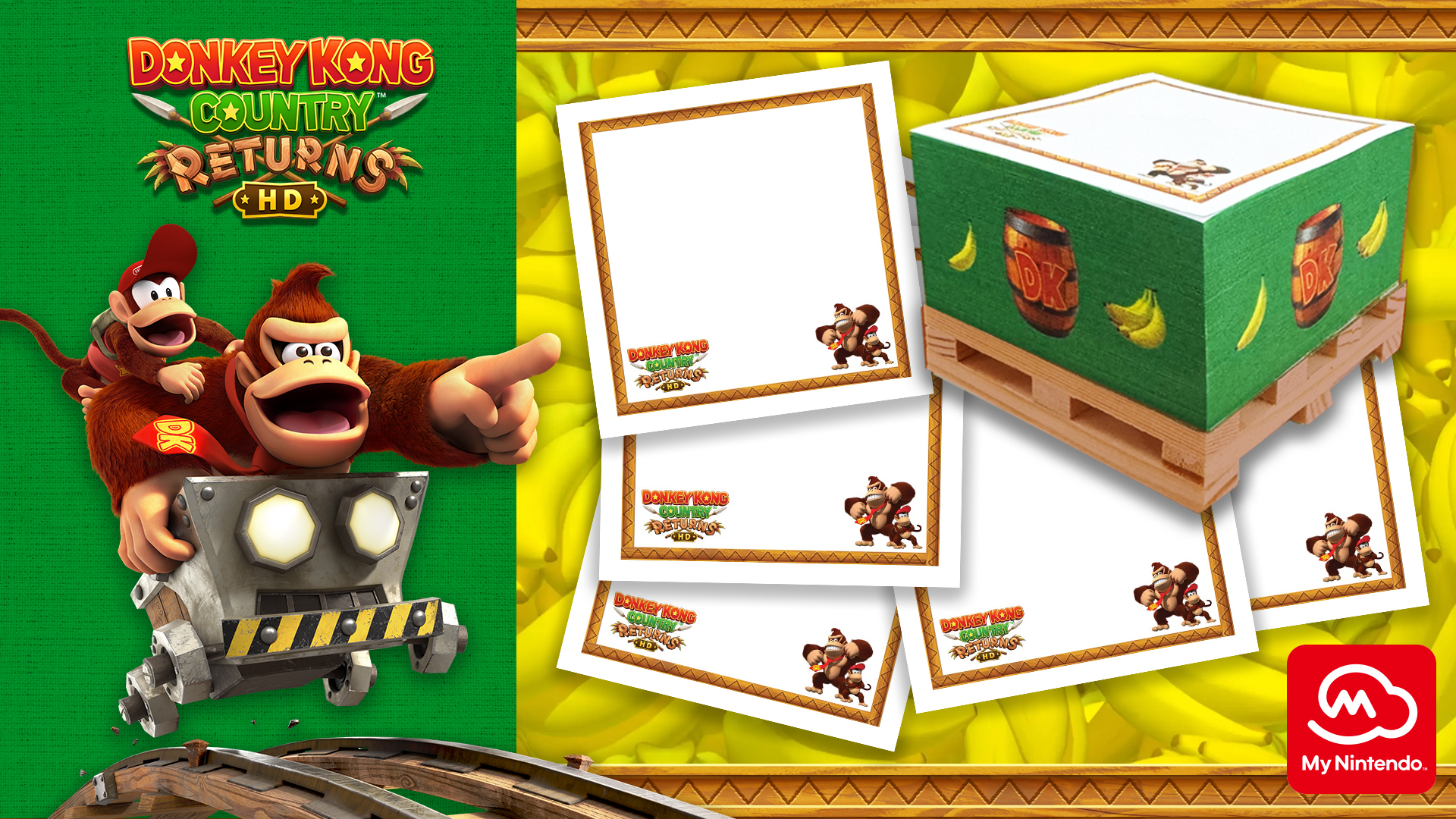 Donkey Kong Country Returns HD sticky notes