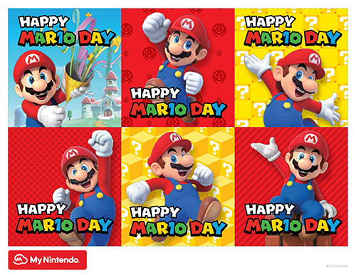 Printable Happy Mario Day Card ギフト マイニンテンドー