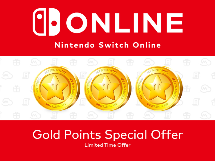 For a limited time, earn Gold Points with Nintendo Switch Online