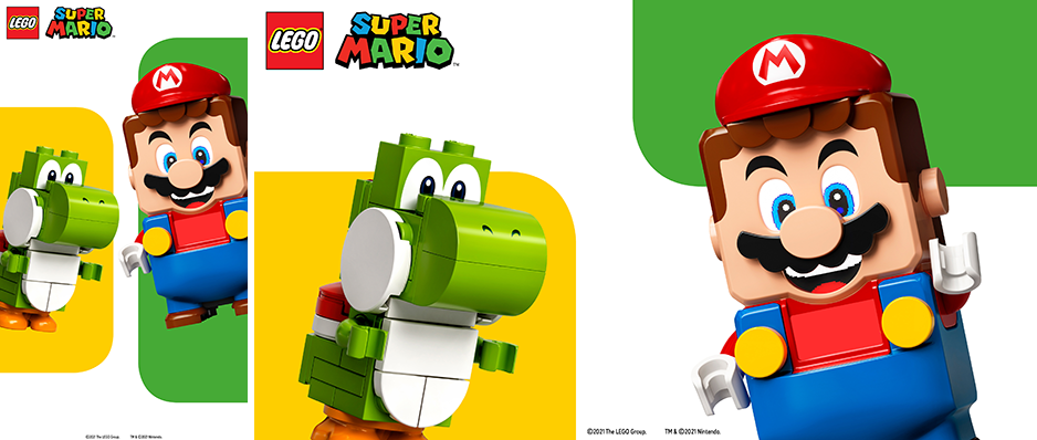 Wallpaper Lego Super Mario Mario And Green Yoshi Rewards My Nintendo