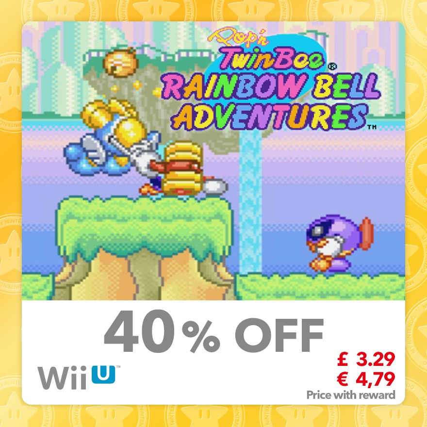 Sconto del 40% su Pop'n Twinbee Rainbow Bell Adventures (Virtual Console SNES)
