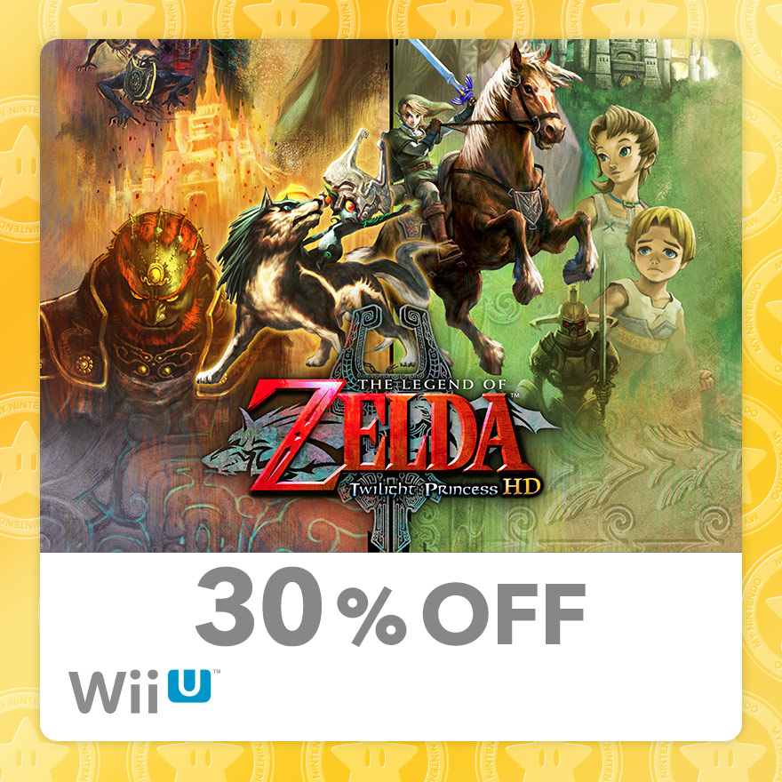 30% Discount on The Legend of Zelda: Twilight Princess HD (Wii U