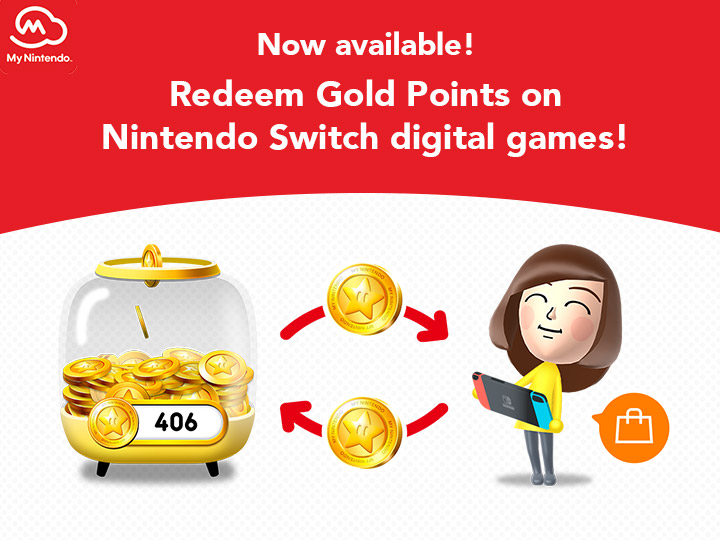 Kviksølv Overholdelse af korruption Now available: Redeem Gold Points on Nintendo Switch digital games | My  Nintendo news | My Nintendo