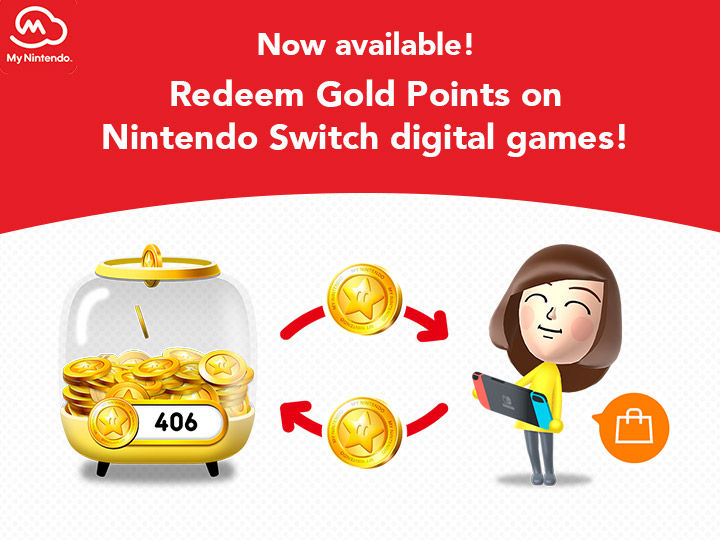 Redeem Gold Points on Nintendo Switch 