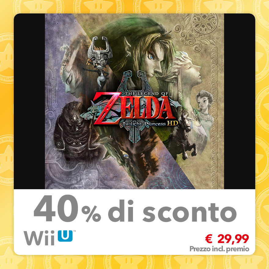 Sconto del 40% su The Legend of Zelda: Twilight Princess HD