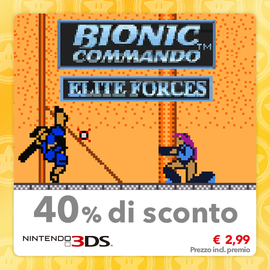 Sconto del 40% su Bionic Commando: Elite Forces (Virtual Console GBC)