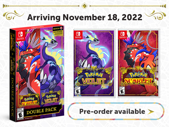Pokémon Scarlet and Pokemon Violet Pre-order available