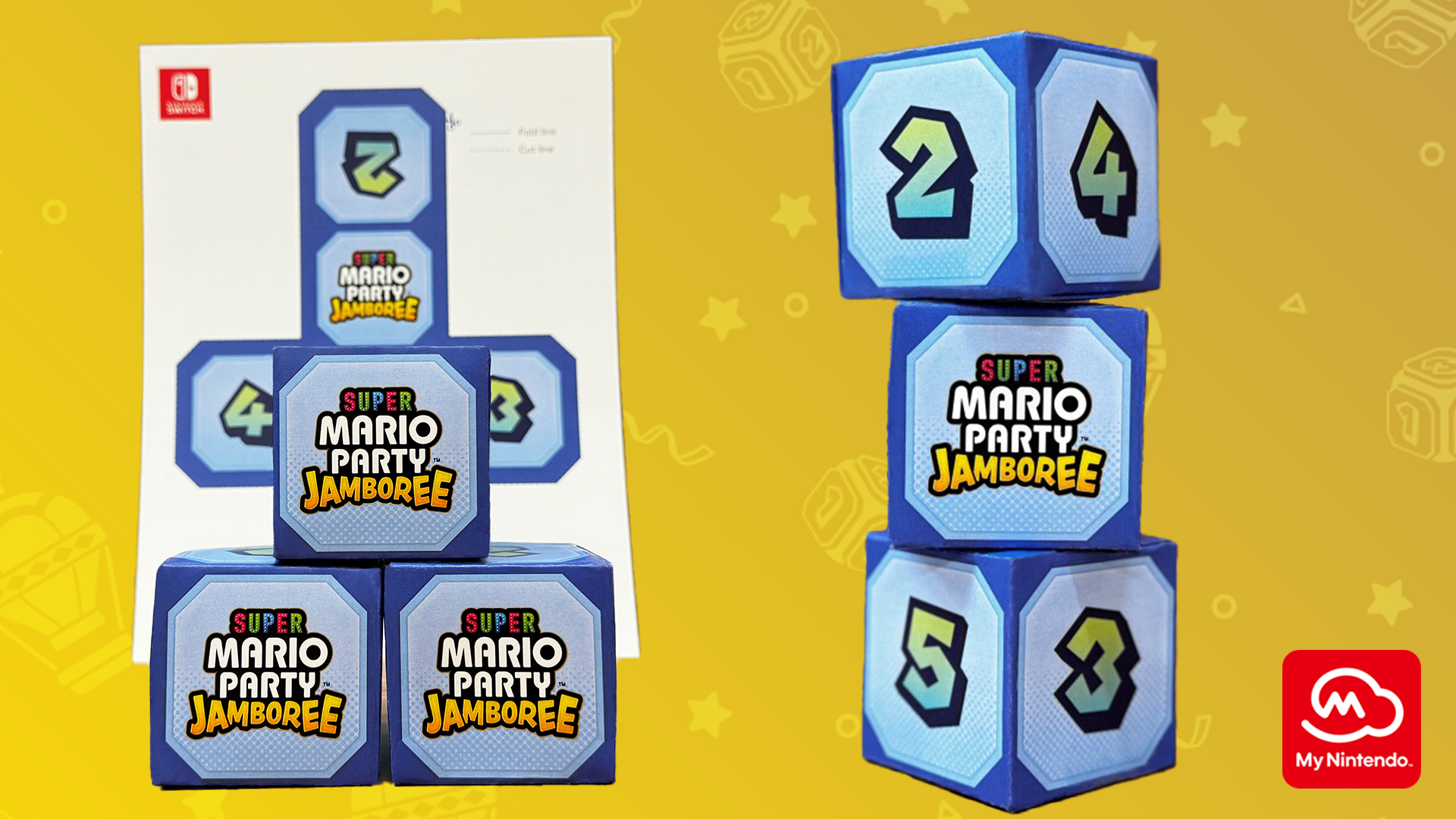 Printable: Super Mario Party Jamboree Dice Block | Rewards | My Nintendo