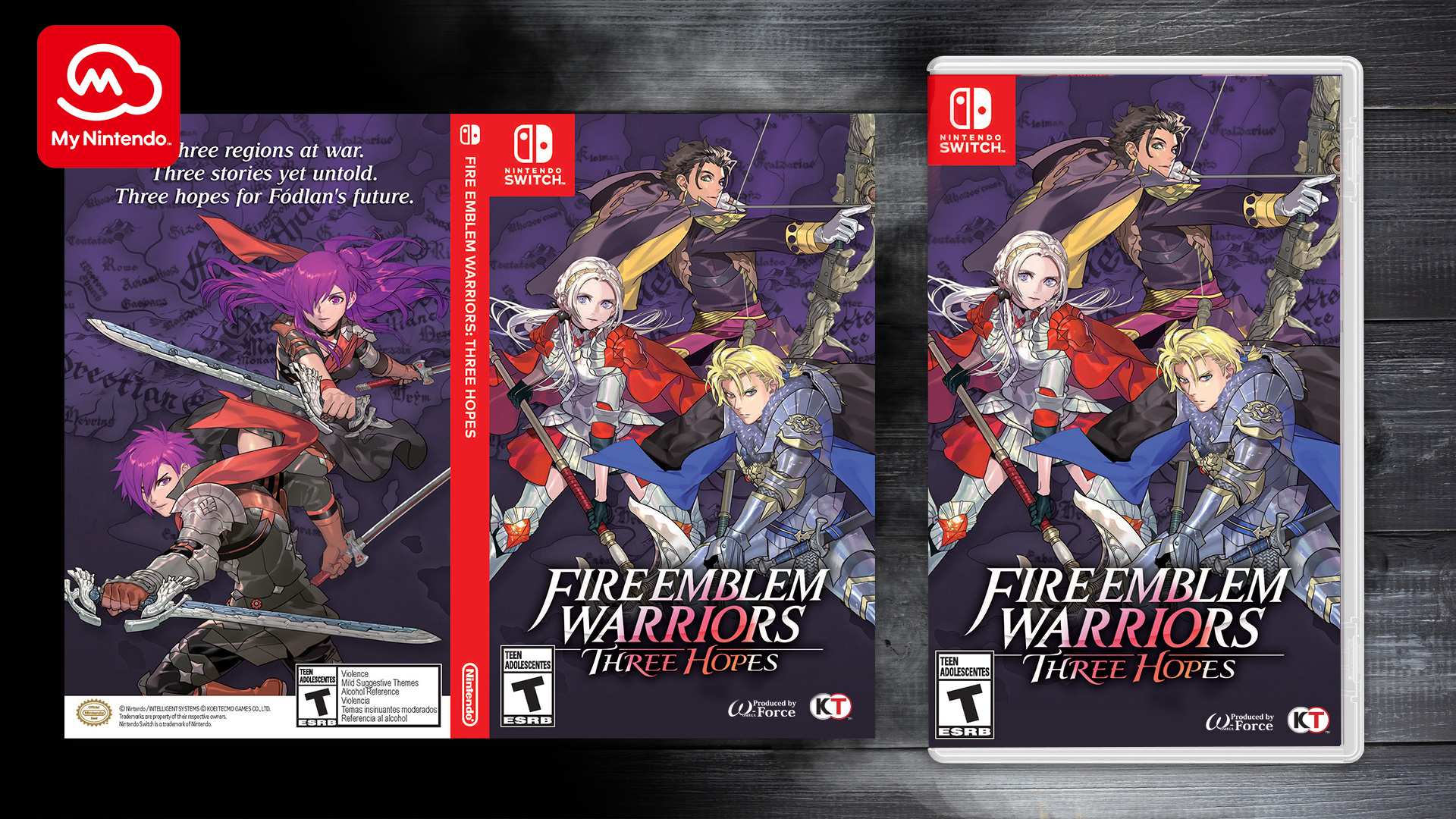 Printable Fire Emblem™ Warriors Three Hopes Box Art Cover Rewards My Nintendo 1063