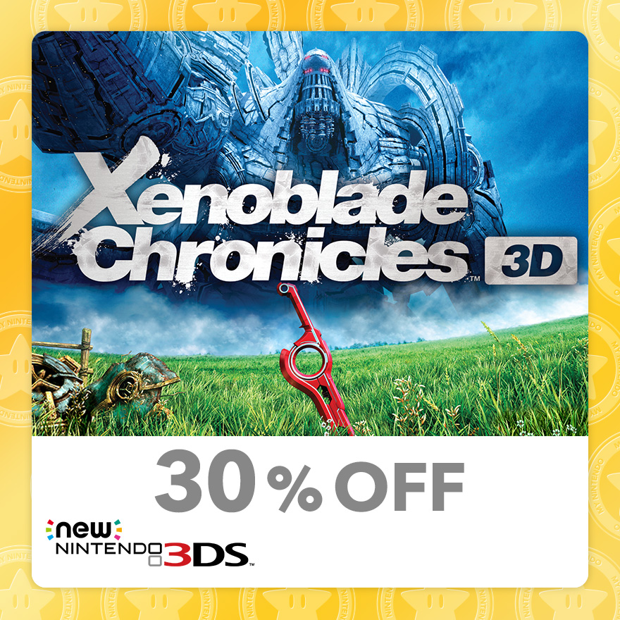 
30% Discount on Xenoblade Chronicles™ 3D (New Nintendo 3DS)