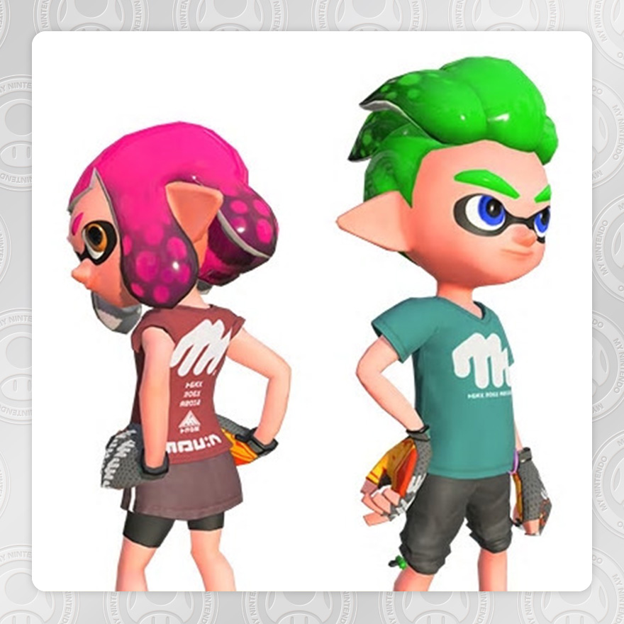 スプラトゥーン2 用ギア イカレッドv コラボ イカグリーンv コラボ Rewards My Nintendo