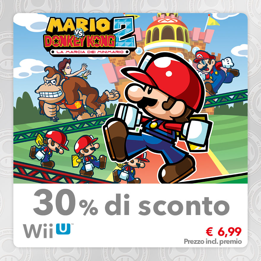 Sconto del 30% su Mario vs. Donkey Kong 2: La Marcia dei Minimario (Virtual Console DS)