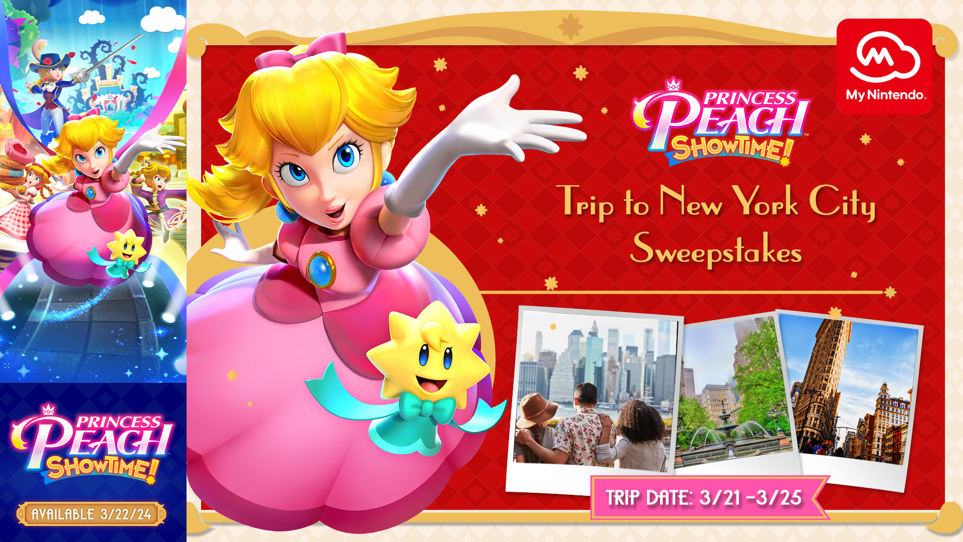 My Nintendo™ Princess Peach™: Showtime! Trip to New York City Sweepstakes, My Nintendo news