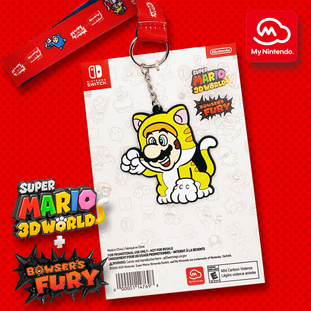 Super Mario 3D World + Bowser's Fury Cat Mario Keychain, Rewards