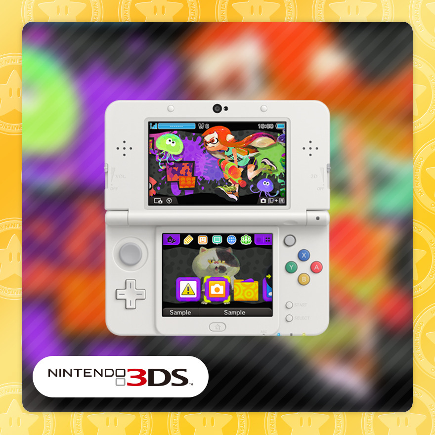 Nintendo 3DS theme Fresh Squid Splatoon Rewards My Nintendo