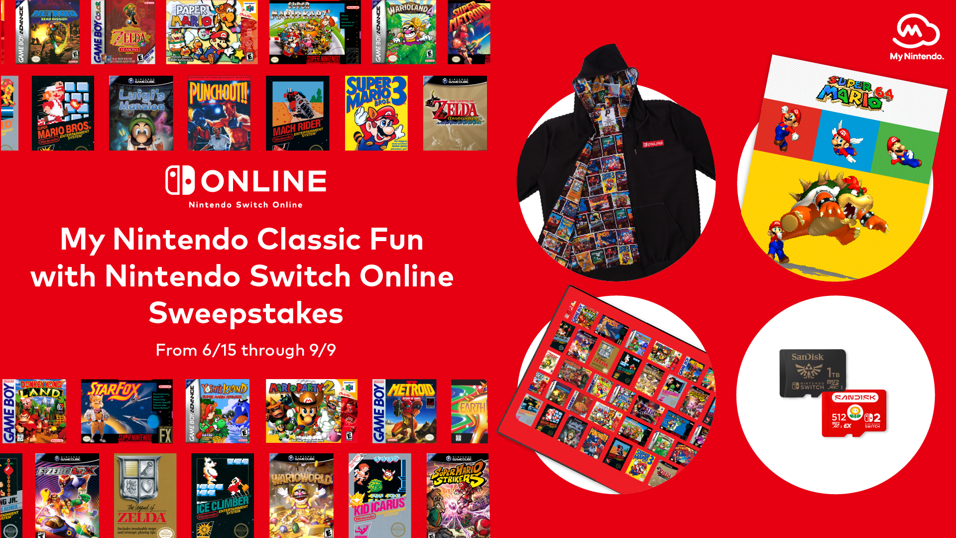 My Nintendo Classic Fun with Nintendo Switch Online Sweepstakes