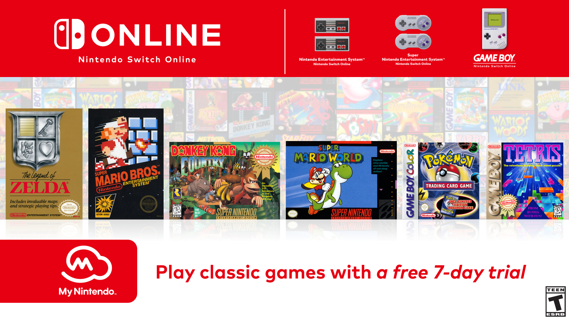 Nintendo Switch Online: Free 7-Day Trial | Награды | My Nintendo