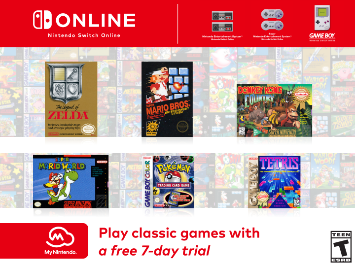 Nintendo Switch Online 7-Day Free Trial Membership, My Nintendo news