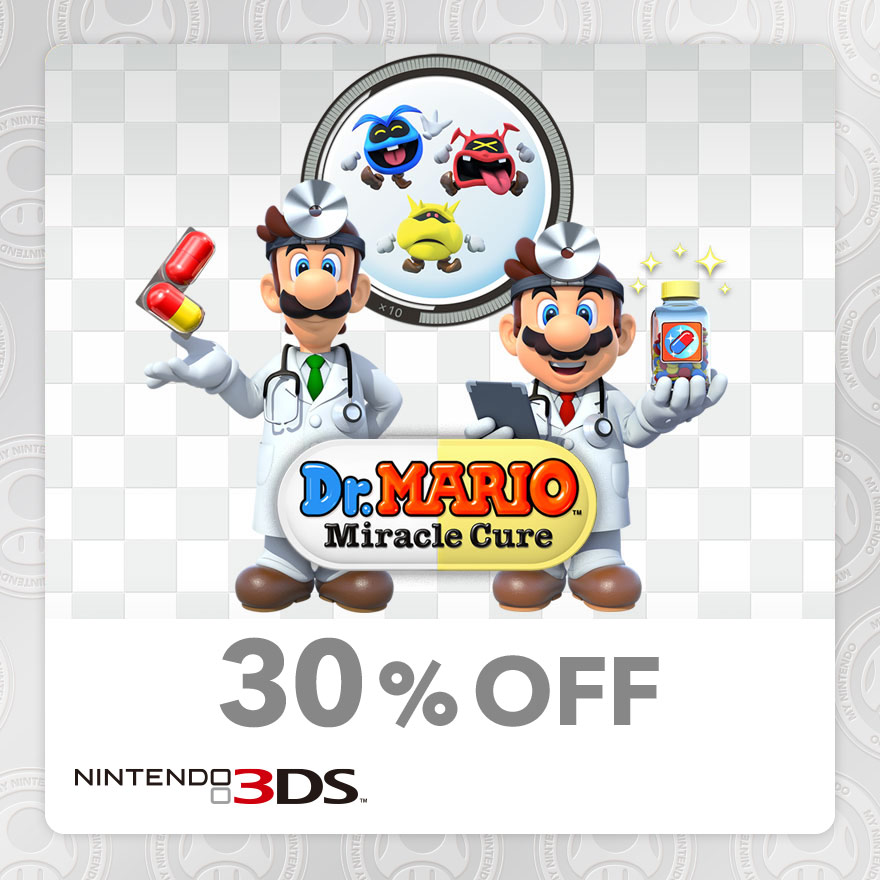 
30% Discount on Dr. Mario™: Miracle Cure (Nintendo 3DS)