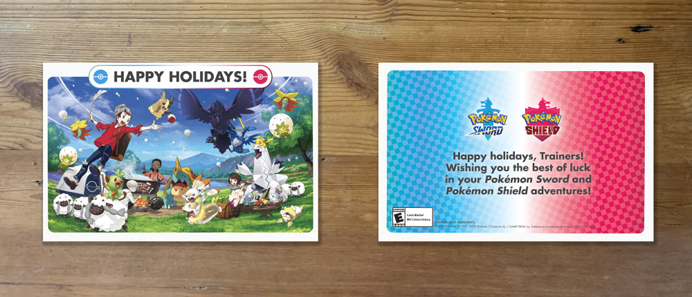 Printable Pokémon Sword And Pokémon Shield Holiday