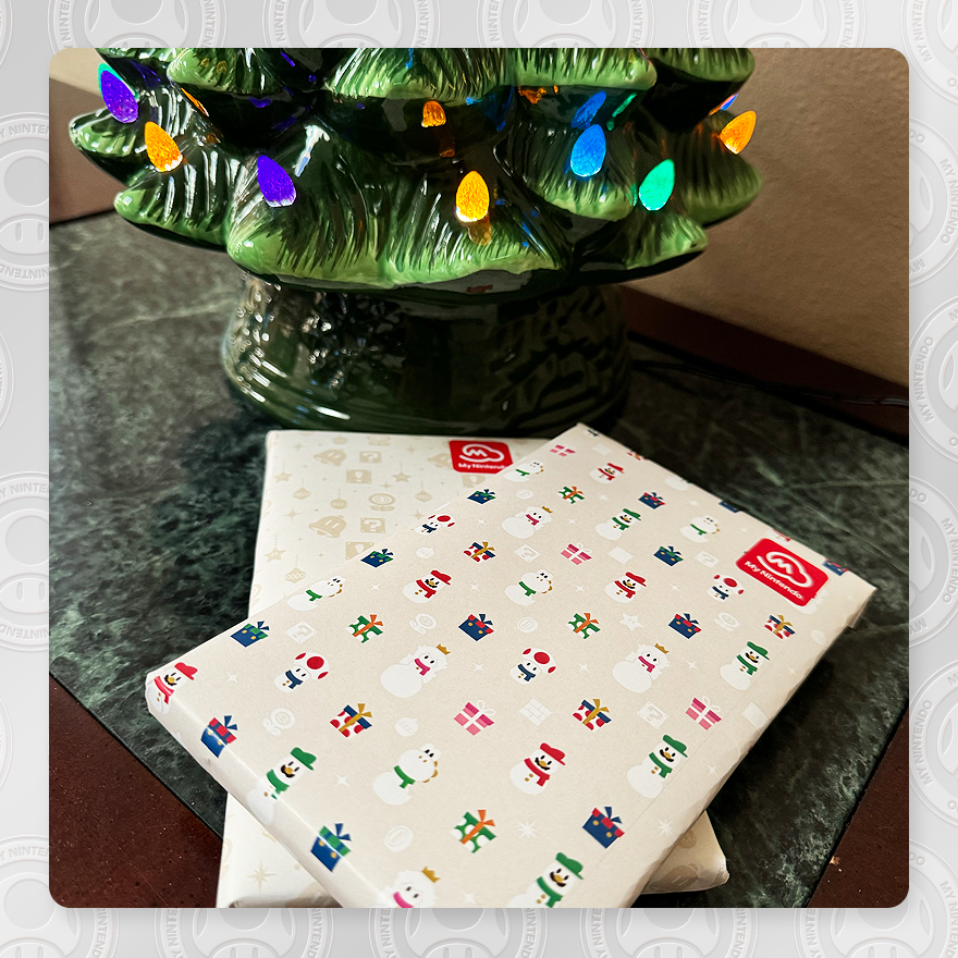 Festive My Nintendo wrapping paper.