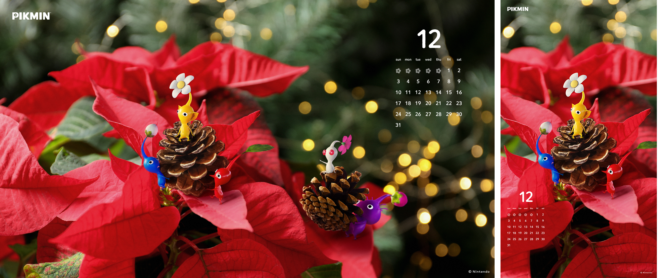 Pikmin 4™ December Calendar Wallpaper - Available Now