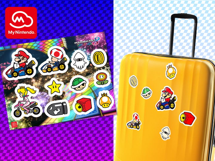 Mario Kart™ 8 Deluxe Vinyl Sticker Sheet - Nintendo Official Site