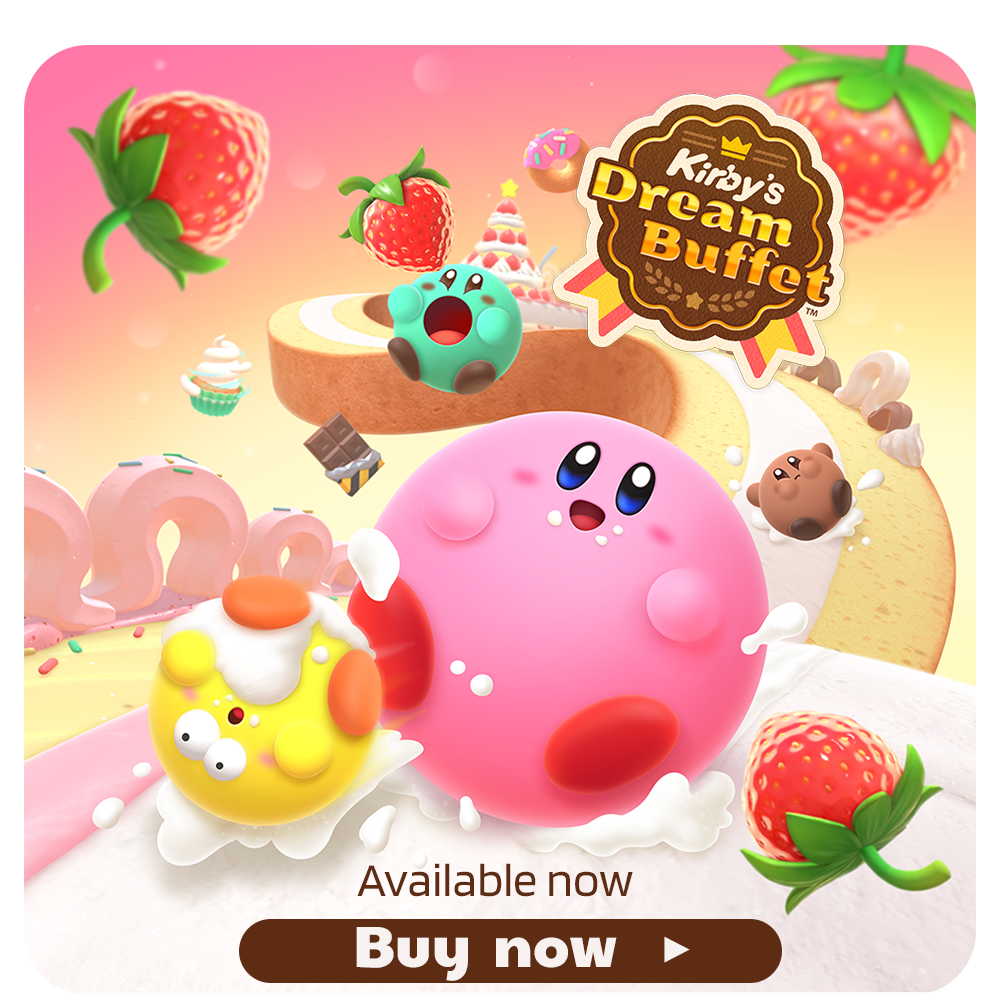 Hungry for some 4player Kirby fun? Kirby's Dream Buffet is here! My